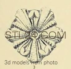 Розетки (ROSETTE_1576 -  | 3D model 3DSMAX / OBJ / STL) 3D модель для ЧПУ станка